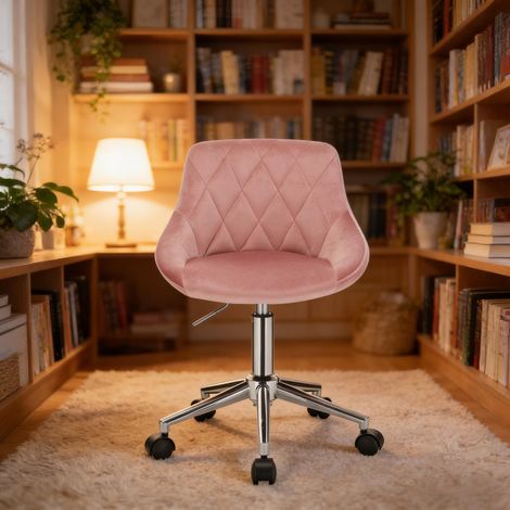 Fauteuil roulant à roues, chaise de bureau pivotante, siège ergonomique pour télétravail (uniquement chaises de bureau) (1/5)