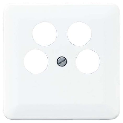 JUNG 561-4SAT2 ABDECKUNG SAT-TV-STECKDOSE 4FACH ANKARO, CREMEWEIß, CD500