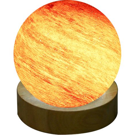 Veilleuse boule avec support, décoration de chambre (1/5)