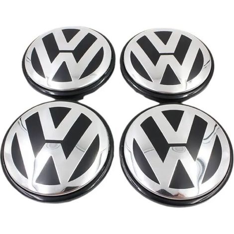 Lot de 4 cache-moyeux d’origine pour jantes aluminium，56mm