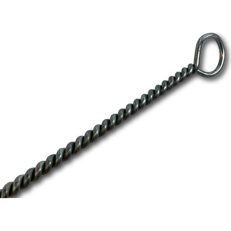 Goupillon chauffage nylon  Brosse fil nylon garnissage 100 mm  Longueur 1 m - Goupillon nylon - Ø 80 mm