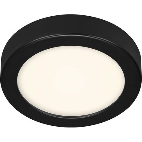 LED Deckenleuchte Deckenlampe 12W schwarz Metall-Kunststoff IP20  Briloner