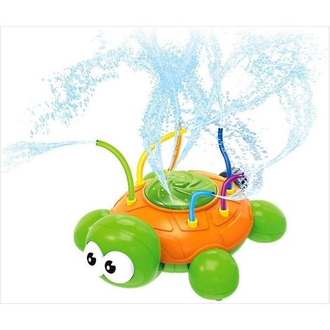 Arroseur d'eau en forme de tortue pour enfants, idéal pour les jeux d'eau en extérieur. (1/4)