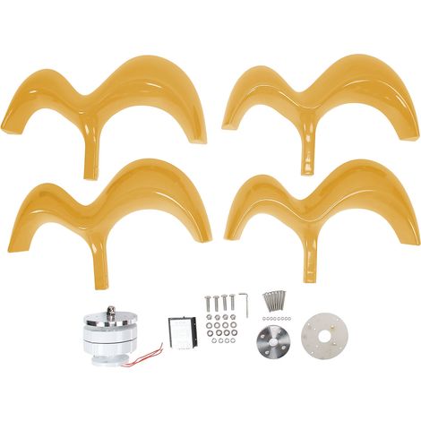 Éolienne génératrice à aimant permanent 600W 12V, démarrage à 2m/s, forme gourde dorée, modèle DT-HL, vitesse de démarrage rapide, générateur électrique pour usage domestique ou agricole, robuste et e (1/5)