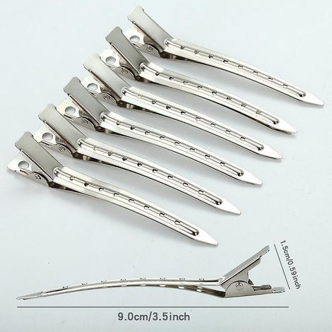 10 Pinces Cheveux 3.5 Inch Mtal Argent Crocodile Barrette Pinces Cheveux Diy Accessoires Pinces (1/5)