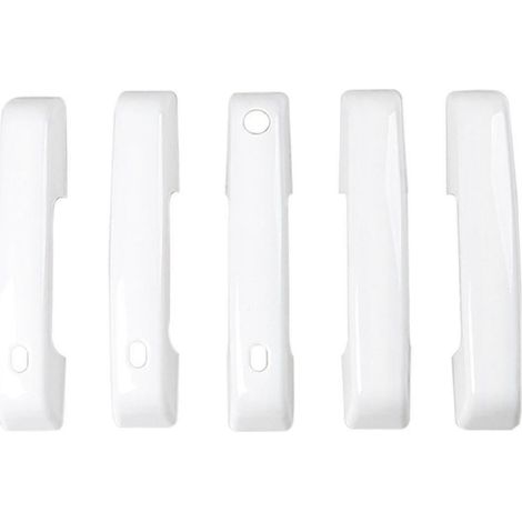Cache-poignée de porte, garniture de poignée pour accessoires 2021-2024, blanc avec trou pour interrupteur intelligent (1/5)