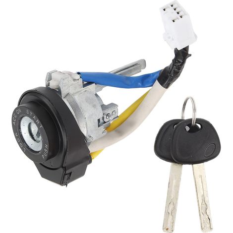 Cylindre de Serrure D’allumage Interrupteur D’allumage Avec Clé 81900 1WK00 Pour Voitures OPTIMA et RIO en Aluminium ABS (1/5)
