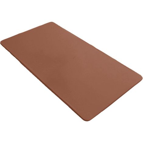 Elastische PU-Leder Tischdecke 80x130 cm Kaffee, wasserdicht & ölbeständig