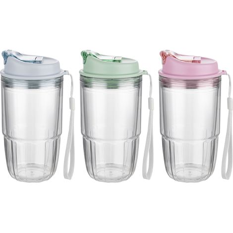 Gobelet en plastique avec couvercle pour Frappo 500 ml MIX3 (1/3)