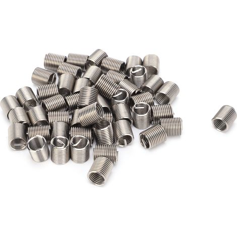 50pcs M101.5 steel wire thread insert, thread protection sleeve, thread repair 2D (1/5)