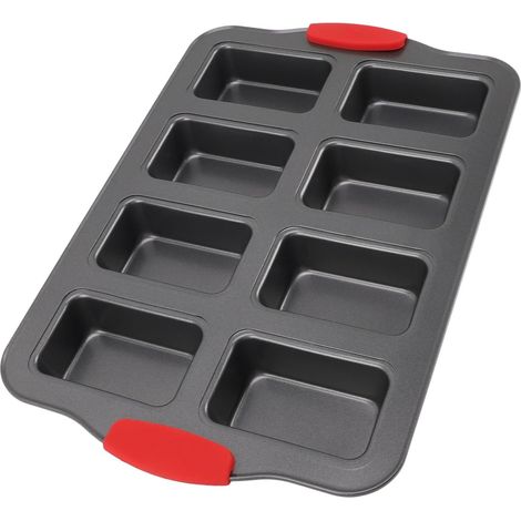 8-Cavity Rectangular Non-Stick Carbon Steel Bread Pan (1/5)