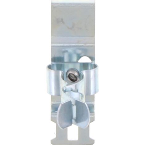 CONTA-CLIP EMV Klammer auf Montagefuß SABKM Schirmklammer für Sammelschiene 10,0x3,0mm Schirmdurchmesser 7,0mm - 18,0mm für Sammelschiene 10,0x3,0mm und EMV-Bügel mit Zugentlastungsbügel - 1 Stück