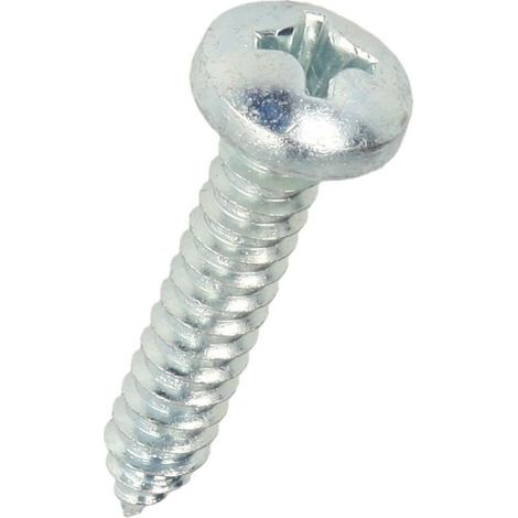 Vis à tôle galvanisée Ø 4,8 x 22 mm à tête bombée et empreinte cruciforme