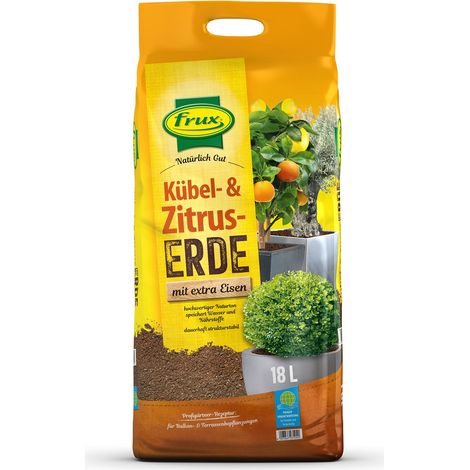 frux® Pro Kübel- & Zitruspflanzenerde mit extra Eisen - 18 Liter