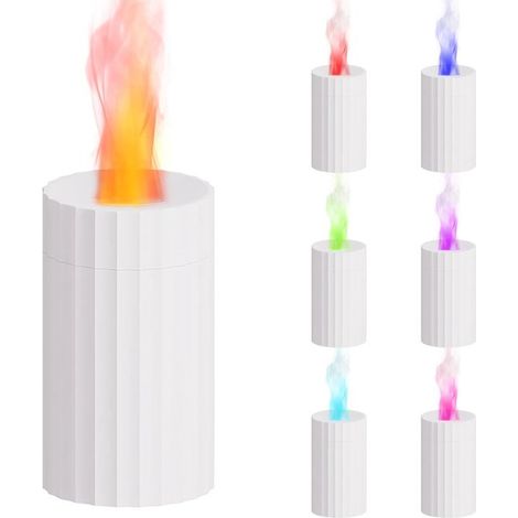Humidificador de 100 ml，Minidifusor humidificador，difusor de aromaterapia con 7 luces de colores，la oficina o el dormitorio (blanco) (1/5)