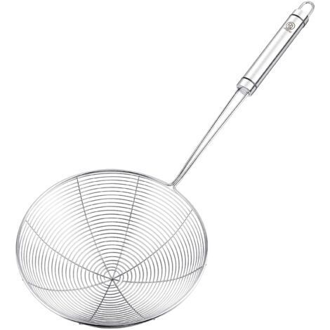 Ensemble d'ustensiles de cuisine en acier inoxydable, cuillère à nouilles en soie araignée, passoire de cuisine à mailles fines, cuillère Anti-graisse, Pot de Solidification, séparateur d'ali (1/5)