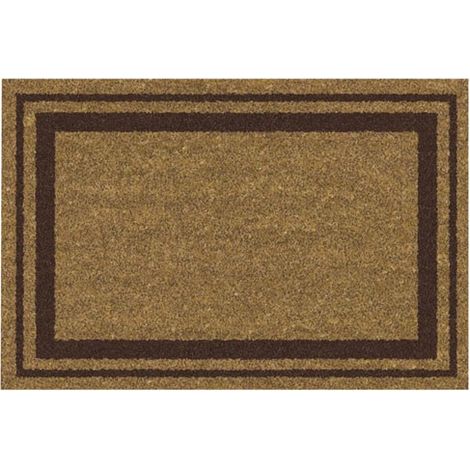 TAPIS COCO NATUREL 40X60CM BORD MARRON ID MAT-ID GROUP COCONBORDCOU406