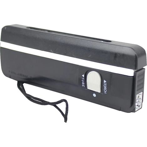 Lampe UV à ondes courtes (254 nm) pour timbres et billets de banque fluorescents. (1/5)