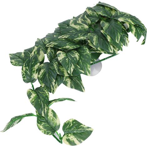 Plante aquatique artificielle en imitation feuilles de rotin pour aquarium ou bac à poissons. (1/5)