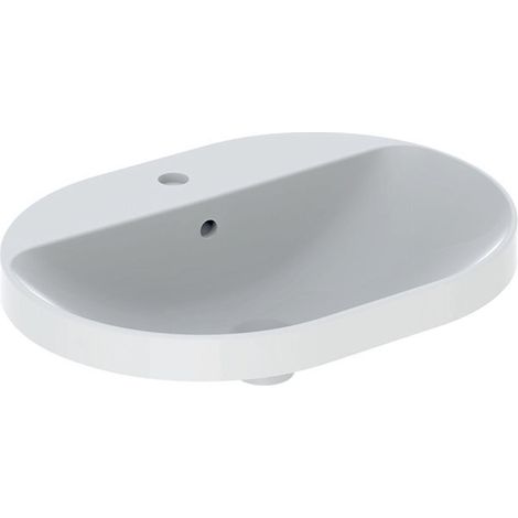 Geberit VariForm lavabo à encastrer elliptique, 600x450mm, avec (1/2)