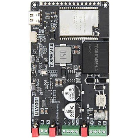 Placa controladora LILYGO T-SPE ESP32+Ethernet+RS485+Convertidor reductor 2.4G Wi-Fi 802.11 B/G/N BRV 4.2 (1/5)