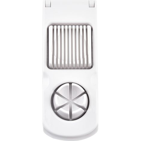 Coupe-œufs multifonctionnel, coupe-œufs domestique, coupe-œufs 2 en 1 en acier inoxydable et séparateur d'œufs de cent ans