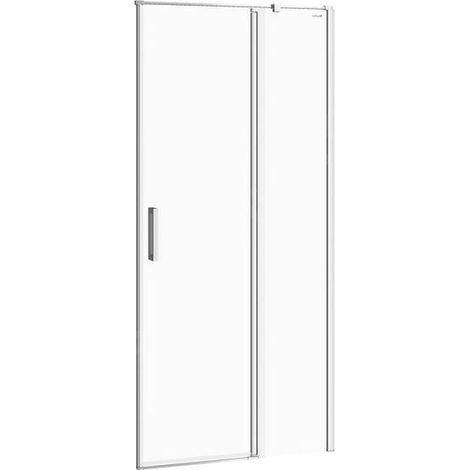 Cersanit Moduo - Porte de douche 90x198 cm, droite, chrome/verre clair S162-006 (1/4)