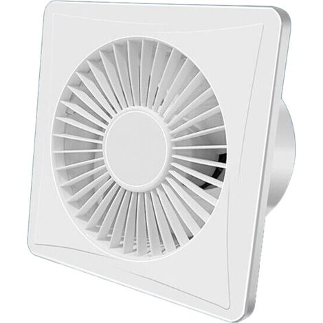 Ventola Aspirazione Bagno ,Aspiratore Da Muro o Soffitto 250X250mm Foro 180mm Profondità 103mm 22W 230V 50Hz 245m³/h 35dB
