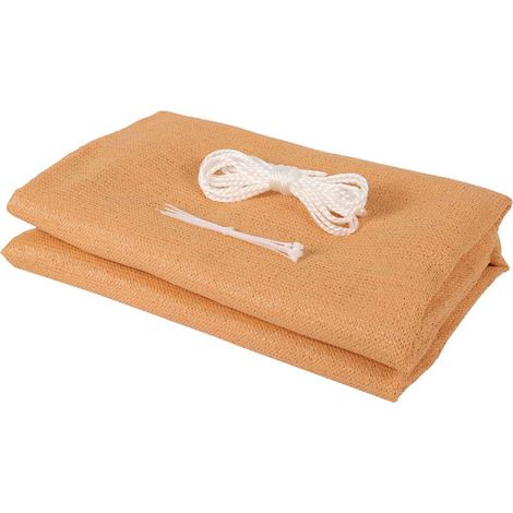Brise Vue, Toile De Balcon Basic, Pare-Vue Protection Contre Le Vent Protection Solaire Revêtement De Balcon, Respirant, 500 x 90cm, (24 Oeillets) Jaune (1/5)