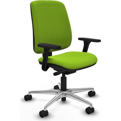 Silla de oficina piqueras y crespo Alares pistacho simil cuero (1/2)