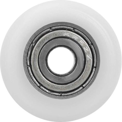 10 Pièces Roulement à Billes en Nylon 5x23x7mm, Galet de Guidage à Gorge Profonde pour Porte Coulissante Fenêtre et Tiroir, Poulie de Rechange en Acier GCr15