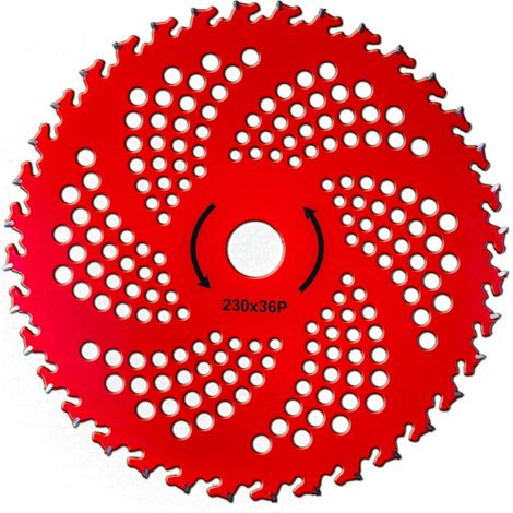 Lame scie alliée rouge 9 pouces 36 dents pour débroussailleuse (1/5)
