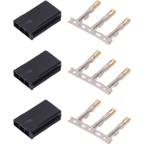 100er-Set 3-polige Crimp-Anschlussklemmen für weibliche und männliche Stecker, kompatibel mit JR (1/5)