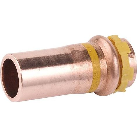 Raccord a sertir en cuivre gaz Reduction 28x22 PG 5243 Gaz contour V