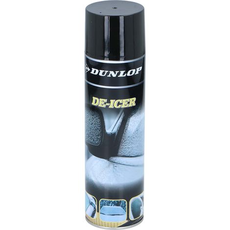 Dégivreur 600ml Spray DUNLOP - Dégivrage Rapide Vitres Auto, Format Compact & Pratique, Efficace Contre le Givre Hivernal