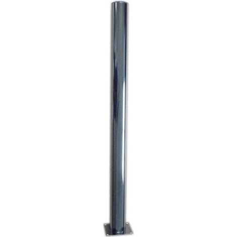 CENTRALE BRICO Lot de 4 pieds de table cylindrique fixes métal époxy gris, 71 cm