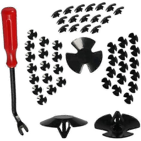50 clips de fixation pour isolation de capot, compatibles avec de nombreux modèles de véhicules. (1/5)
