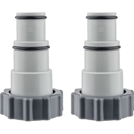 Adaptateur Tuyau Piscine 2 Pièce Raccord Piscine Adaptateurs Filetés Mâles pour Pompe de Vidange De Piscine, pour Tuyau de 1,5 Et 1,25" - Série A (1/5)
