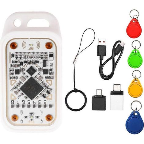 Chameleon V3.0 RFID-Smartcard-Etikettenleser/Kopierer, 125K 13,56 MHz RFID-Chip-Emulator, NFC + 4XUID-Schlüsselanhänger (1/5)