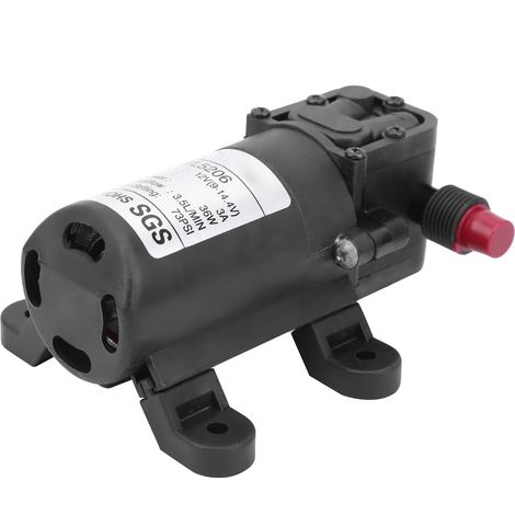 Pompe à diaphragme 12V 36W pour équipement hydraulique, pression 73 PSI, débit 3.5L/min, raccord G1/2 pouce.