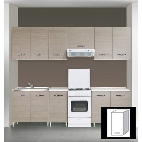 Kit cucina pensile 1 anta 40x30x72h finitura larice grigio - Salone (1/2)
