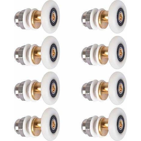 8pcs 25mm Shower Door Roller Wheel for Shower Door Sliding Rollers Door Replacement Wheel for Roller (1/5)
