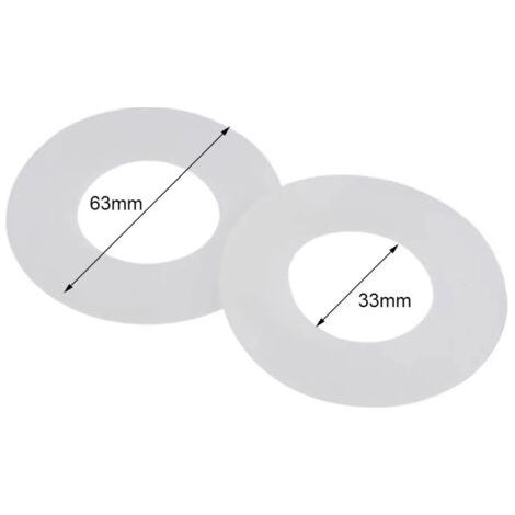 Lot de 4 joints d'étanchéité en caoutchouc silicone – Joint chasse d'eau WC suspendu – Réduction du bruit de chasse – Longue durée de vie (1/4)