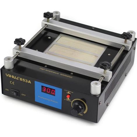 Préchauffeur de brasage de station de reprise de préchauffage infrarouge BGA numérique Huahua 853a Chauffante Affichage OLED Carte de Circuit Imprimé Soudure de Reprise Outils de Réparation (1/5)