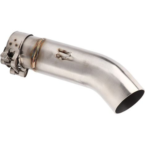 Demi-tuyau Intermédiaire de Connecteur D'échappement de Moto adapté pourGSXR 600 750 2011-2017, Améliore les Performances D'échappement, Acier Inoxydable de Haute qualité,.