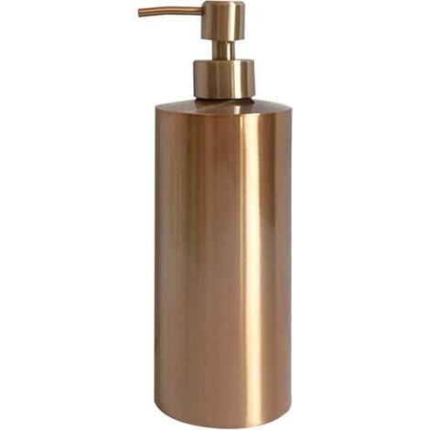 royaluxe - 550ML Distributeurs de Savon Lotion Liquide Acier INOX 304 Liquide Vaisselle Gel Douche Shampooing Lotion pour Salle de Bain Cuisine Or Rose (1/5)