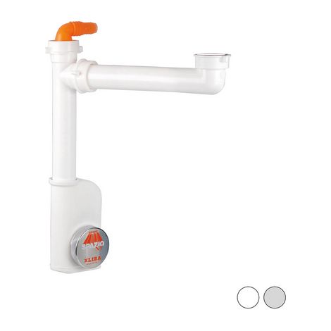 SIFONE SALVA SPAZIO 1 NT EVOLUTION PER LAVELLI Misura: 1"1/2 D. 40 mm Bianco