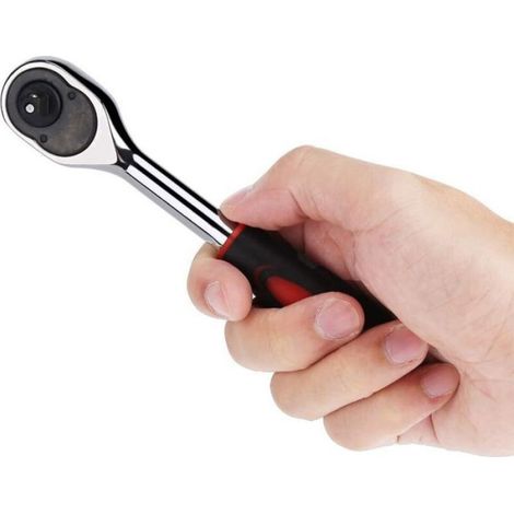 Cliquet,1/4" étanche hautes prestations clé à cliquet poignée pour embouts de tournevis ou douilles outil pratique pour vélo voiture (1/5)