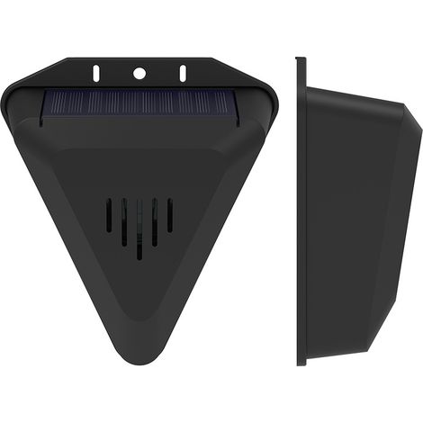 Dispositif anti-oiseaux solaire, alarme sonore et lumineuse programmable, répulsif pour oiseaux de verger (1/5)