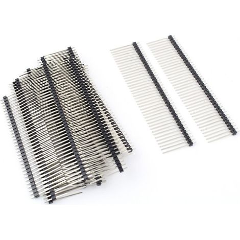 15 pièces 40 broches 1x40 hommes 2.54mm Gerade Zerbrechliche Stiftleiste Streifen DIY